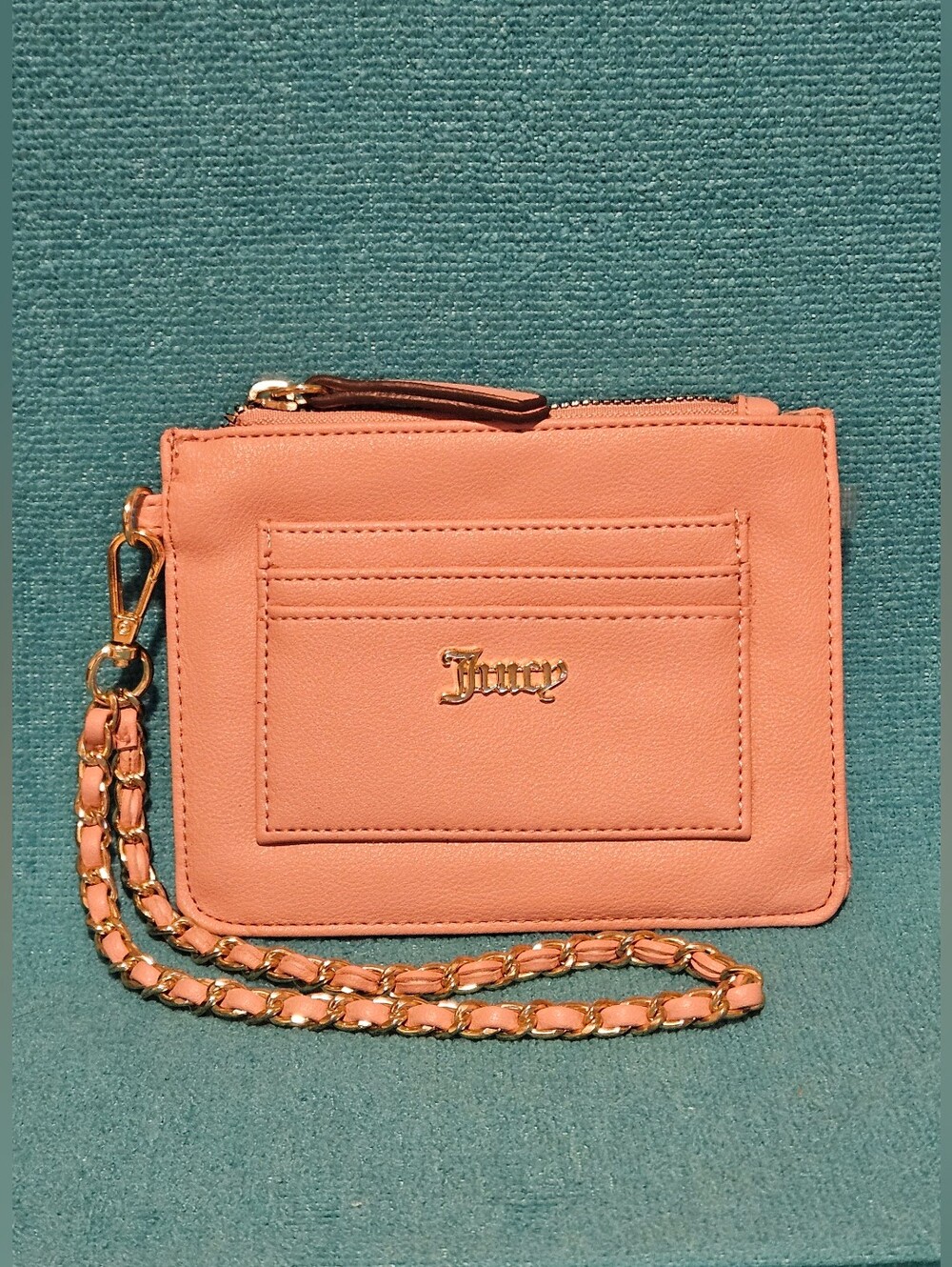 Juicy Couture Taffy Wristlet - PINK Cardholder Change Purse